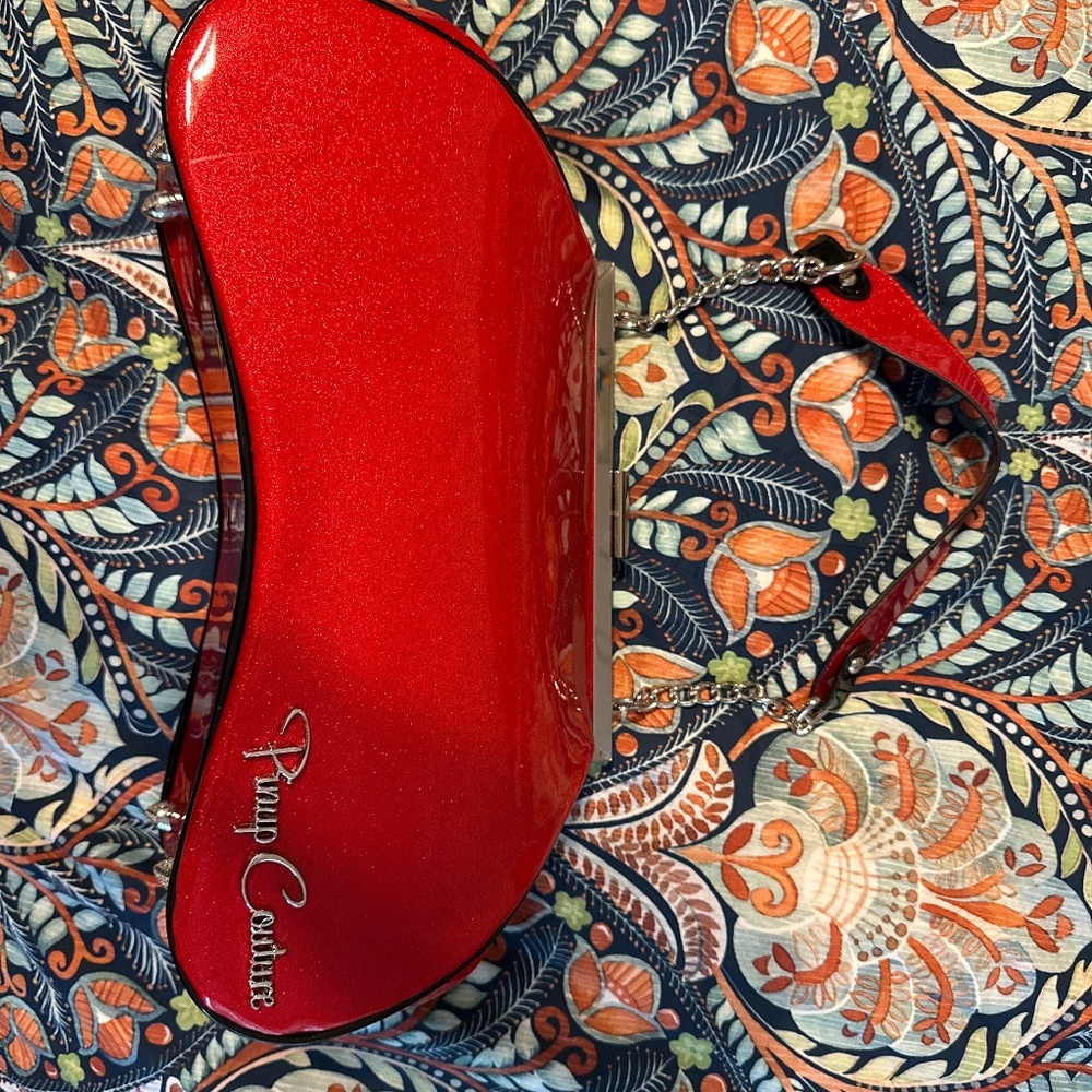 Pinup Couture Red Glitter Purse